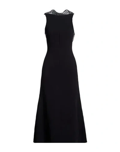 David Koma Woman Midi Dress Black Size 4 Viscose, Acetate, Elastane