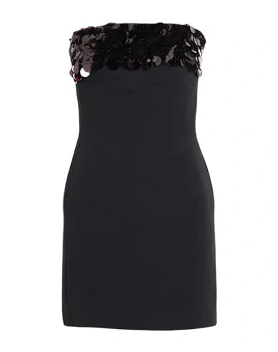 David Koma Woman Mini Dress Black Size 2 Viscose, Acetate, Elastane