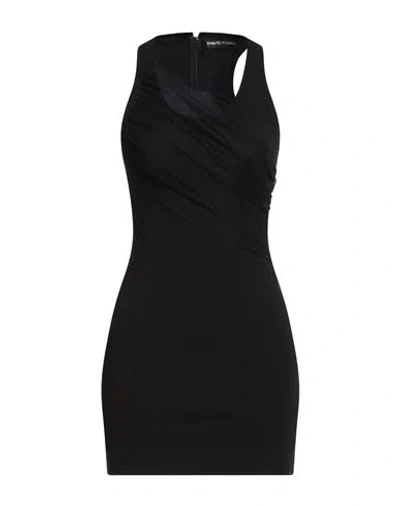 David Koma Woman Mini Dress Black Size 4 Viscose, Polyamide, Elastane