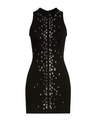 David Koma Woman Mini Dress Black Size 4 Viscose, Polyamide, Elastane, Glass