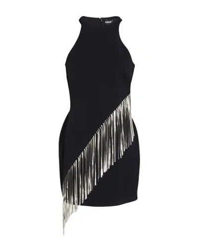 David Koma Woman Mini Dress Black Size 6 Viscose, Acetate, Elastane