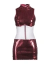 David Koma Semi-transparentes Minikleid Mit Pailletten In Magenta