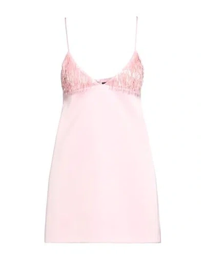 David Koma Woman Mini Dress Pink Size 4 Triacetate, Polyester In Brown