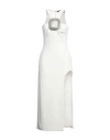 David Koma Woman Mini Dress White Size 4 Acetate, Viscose, Elastane