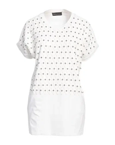 David Koma Woman Mini Dress White Size 4 Cotton, Acrylic