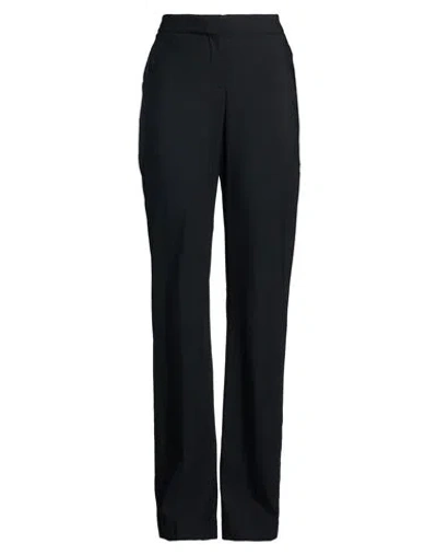 David Koma Woman Pants Black Size 10 Wool, Elastane In Gray