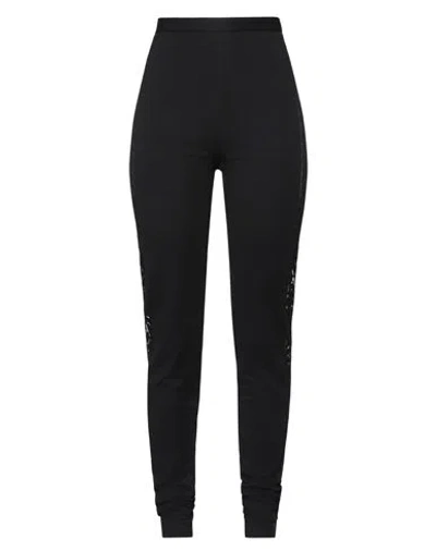 David Koma Woman Pants Black Size 6 Viscose, Polyamide, Elastane