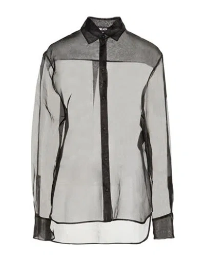 David Koma Woman Shirt Black Size 2 Silk