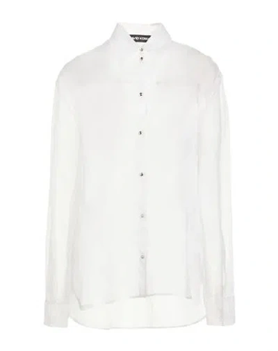 David Koma Woman Shirt White Size 4 Silk
