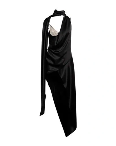 David Koma Woman Top Black Size 4 Triacetate, Polyester, Glass