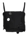 Shop David Koma Woman Top Black Size 4 Wool, Elastane, Acrylic