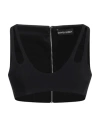 David Koma Cut-out Straps Cady Top In Black
