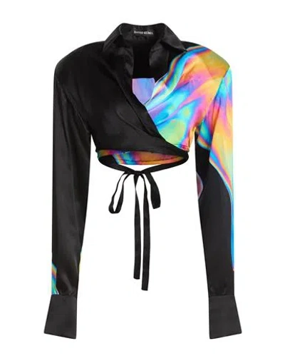 David Koma Woman Top Blue Size 8 Silk