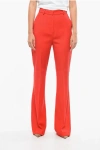 David Koma Wool High Waist Palazzo Pants
