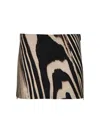 David Koma Zebra-print Side-zip Mini Skirt In Multicolor