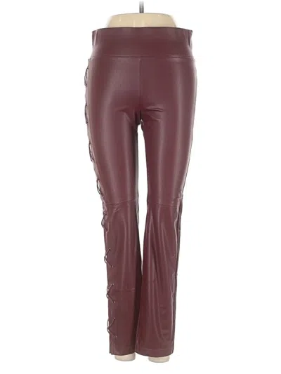 Pre-owned David Lerner Active Pants In Burgundy