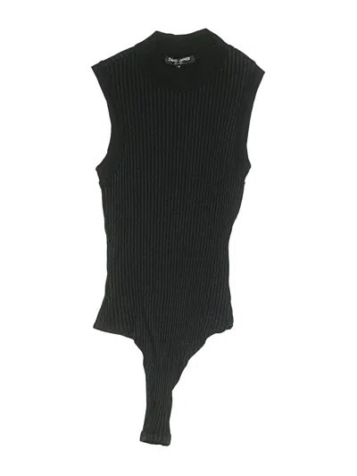 Pre-owned David Lerner Bodysuit In Black
