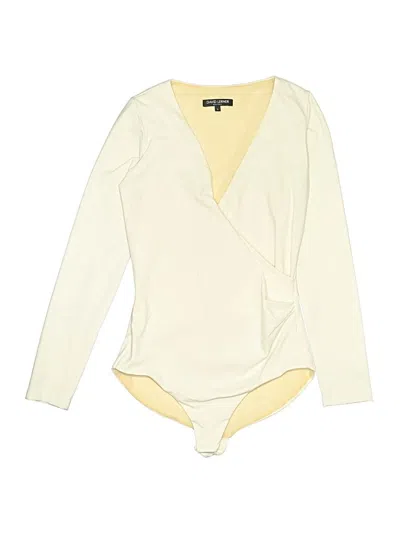 Pre-owned David Lerner Bodysuit In Ivory