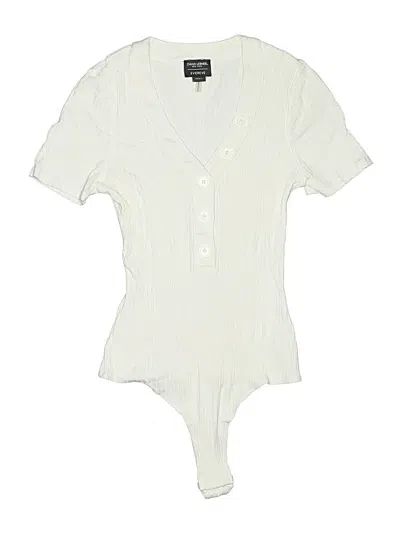 Pre-owned David Lerner Bodysuit In Ivory