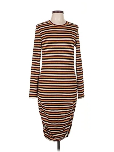 Pre-owned David Lerner Casual Dress In Brown