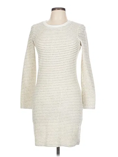 Pre-owned David Lerner Casual Dress In White