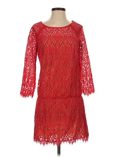 Pre-owned David Lerner Cocktail Dress In Red