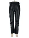 David Lerner Faux Leather Pants In Brown