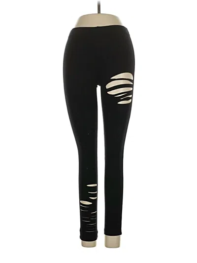 Pre-owned David Lerner Leggings In Black