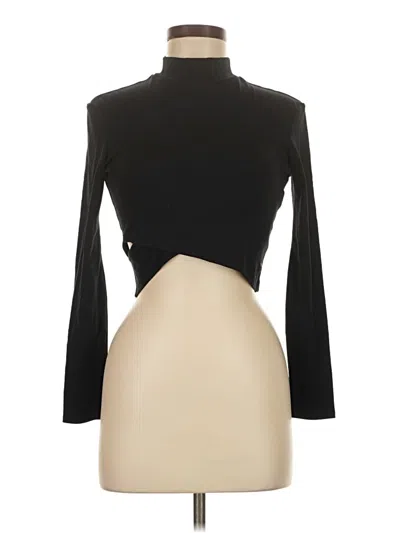 Pre-owned David Lerner Long Sleeve Turtleneck In Black