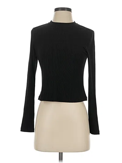 Pre-owned David Lerner Long Sleeve Turtleneck In Black