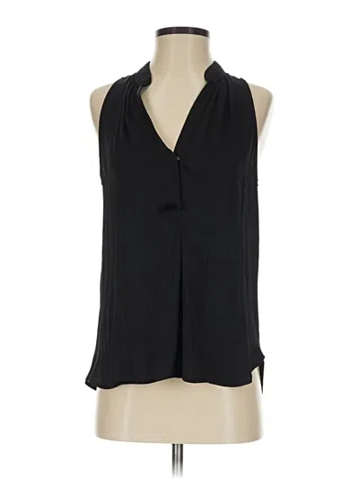 Pre-owned David Lerner Sleeveless Blouse In Black