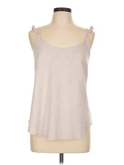 Pre-owned David Lerner Sleeveless Top Tan Sweetheart Neckline Tops