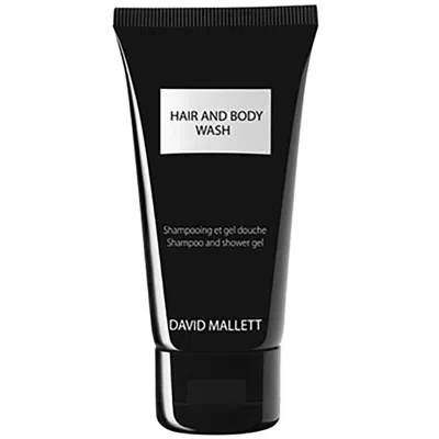 David Mallett Hair And Body Wash 50ml Travel Size In White