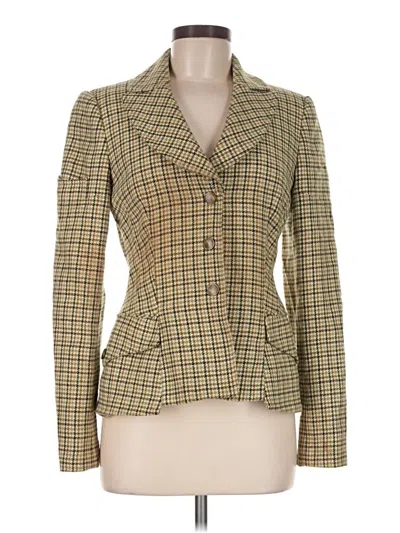 Pre-owned David Meister Blazer Jacket In Gold