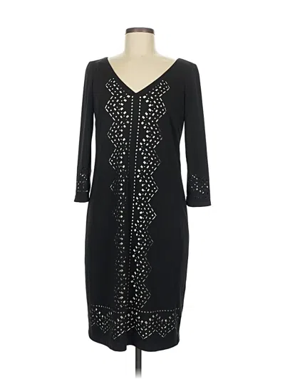 Pre-owned David Meister Casual Dress In Black