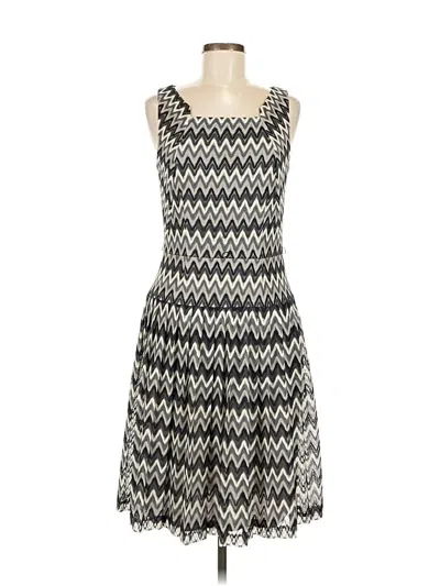 Pre-owned David Meister Casual Dress In Gray
