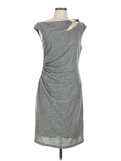 Pre-owned David Meister Casual Dress In Gray