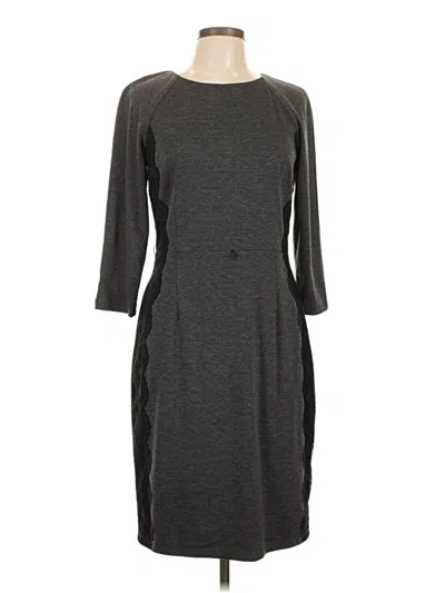 Pre-owned David Meister Casual Dress In Gray