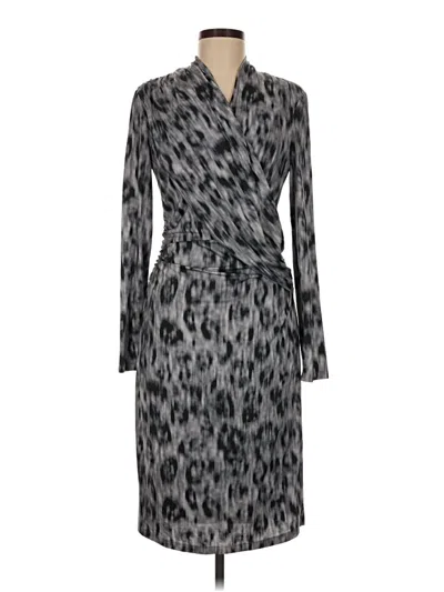 Pre-owned David Meister Casual Dress In Gray