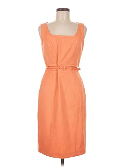 Pre-owned David Meister Casual Dress In Orange