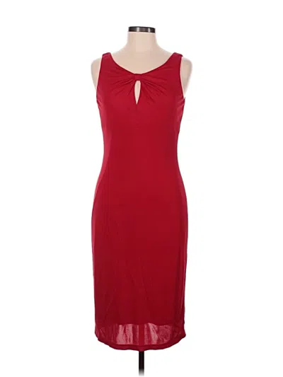 Pre-owned David Meister Casual Dress In Red