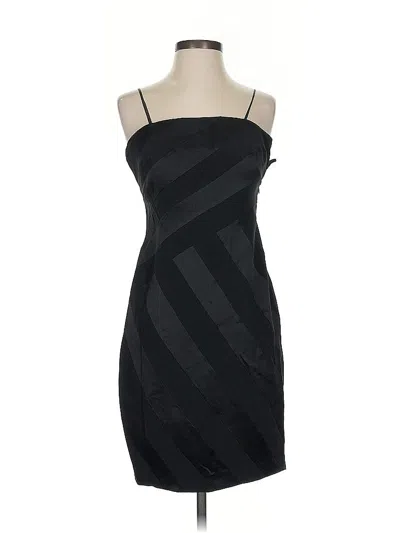 Pre-owned David Meister Cocktail Dress In Black