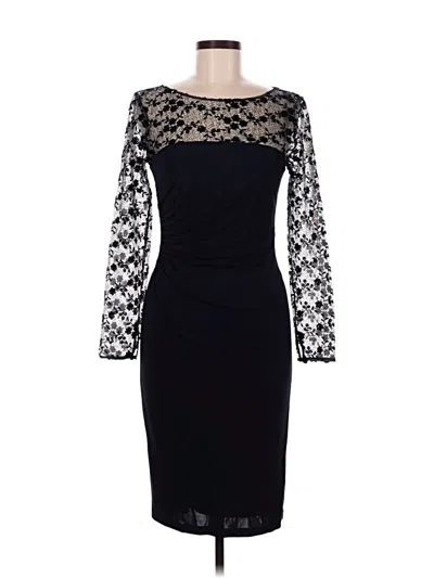 Pre-owned David Meister Cocktail Dress In Black