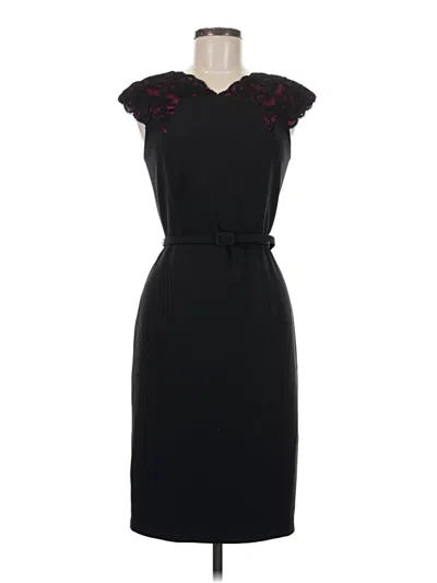 Pre-owned David Meister Cocktail Dress In Black