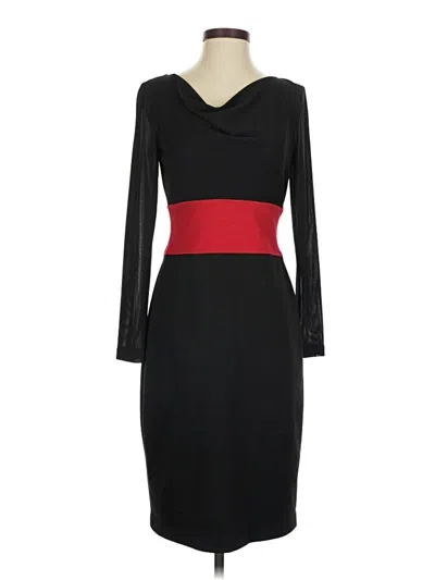 Pre-owned David Meister Cocktail Dress In Black