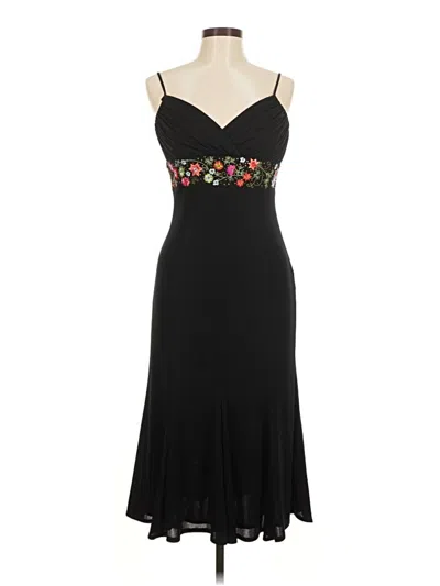 Pre-owned David Meister Cocktail Dress In Black