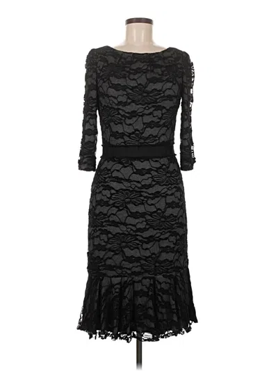 Pre-owned David Meister Cocktail Dress In Black