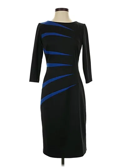 Pre-owned David Meister Cocktail Dress In Black