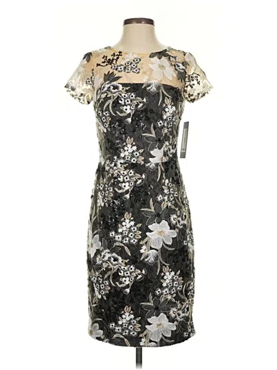 Pre-owned David Meister Cocktail Dress In Black