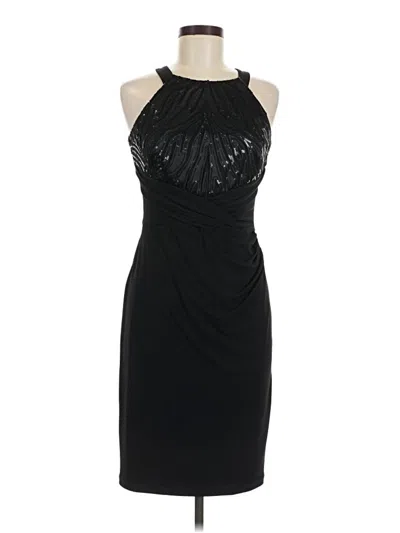 Pre-owned David Meister Cocktail Dress In Black